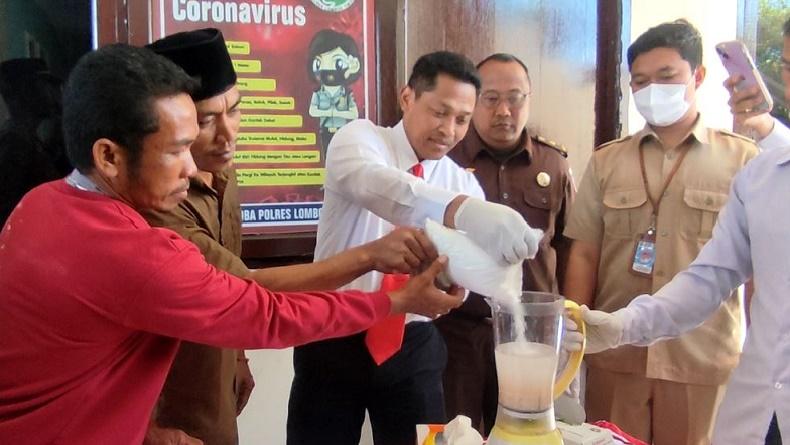Kokain 1,16 Kg Dimusnahkan Polres Lombok Timur, Nilainya Capai Rp7 Miliar