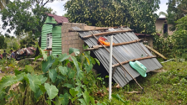 Puting Beliung Terjang Bangka Barat, 2 Rumah Rusak