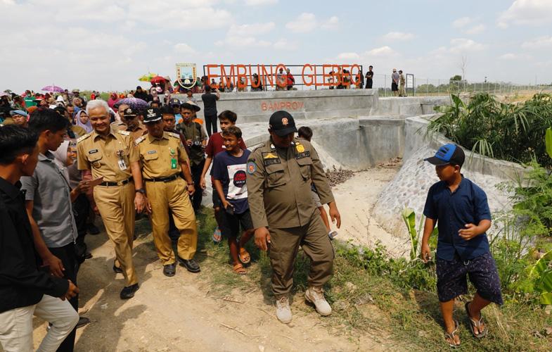 Ganjar Akan Terus Tambah Jumlah Embung untuk Jaga Hasil Tani Warga jelang Elnino  