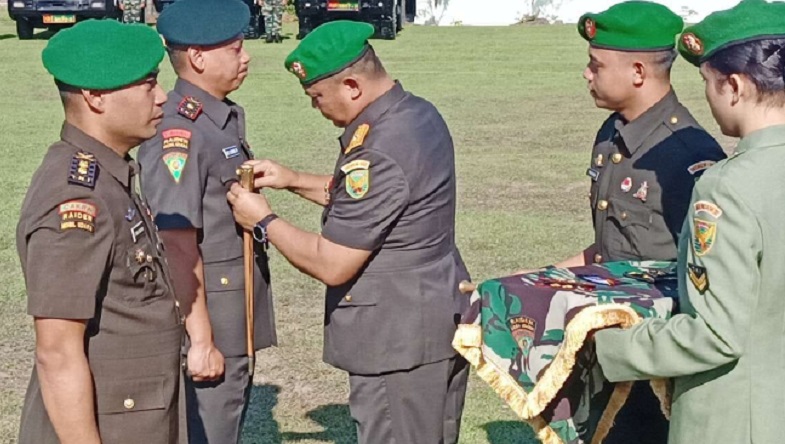 Sertijab, Mayor Inf Dwi Djunaidi Mulyono Resmi Jabat Danyonif 142/Ksatria Jaya 