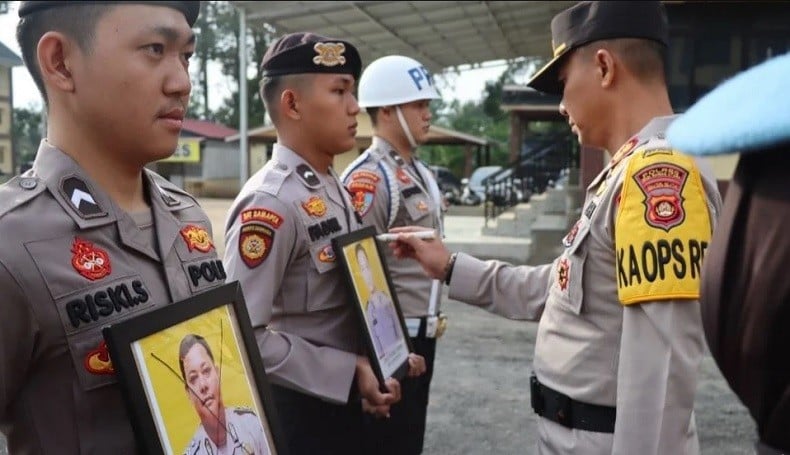 Kapolres Muratara Pimpin Upacara PTDH 4 Anggota Langgar Kode Etik