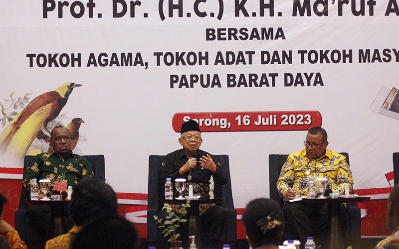 Wapres Ma'ruf Amin Dengarkan Aspirasi Tokoh Masyarakat Papua Barat Daya - Bagian 2