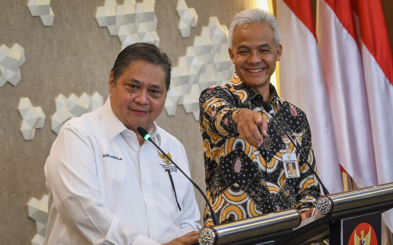 Airlangga dan Ganjar Bahas Perkembangan 37 Proyek Strategis Nasional di Jateng - Bagian 1