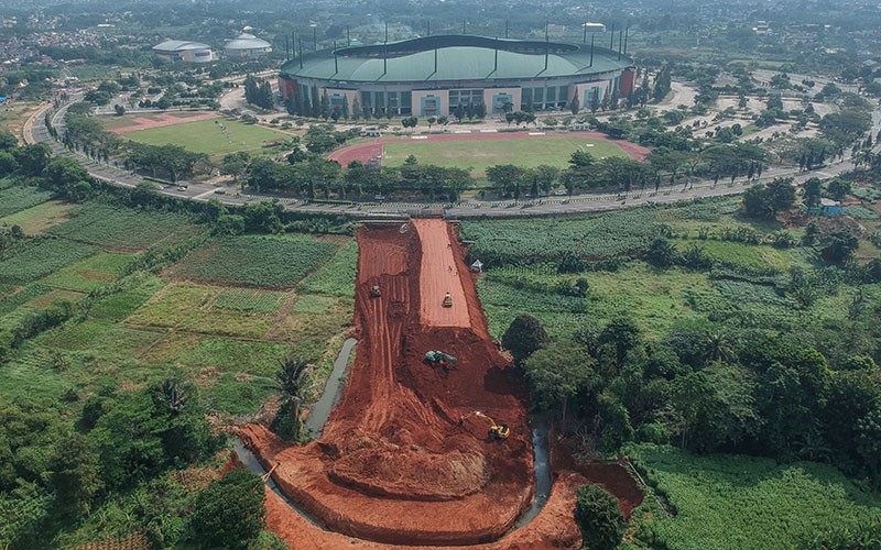 Pembangunan Jalan Baru Jakarta-Bogor Tembus Stadion Pakansari - Bagian 1