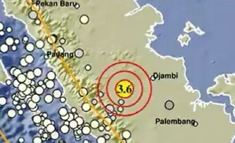 title Gempa Terkini M 3,6 Guncang Sarolangun Jambi, Getaran di Darat Gempa Terkini M 3,6 Guncang Sarolangun Jambi, Getaran di Darat