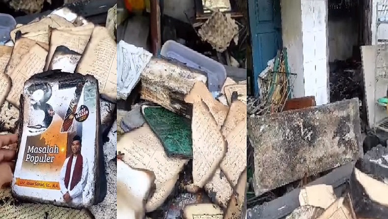 Kuasa Allah, Alquran Tak Terbakar saat 8 Rumah Hangus Tak Tersisa di Medan Belawan