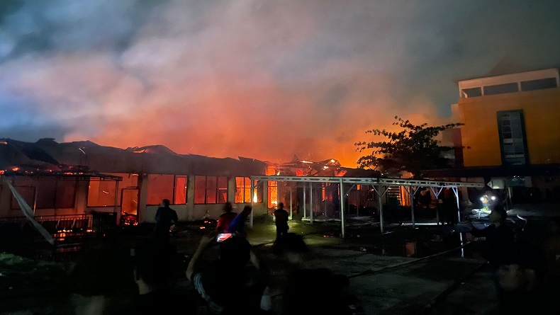 RSUD Inhil Riau Kebakaran, sempat Terdengar Suara Ledakan