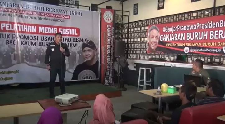 Relawan Ganjaran Buruh Berjuang Latih UMKM di Tegal Kiat Bisnis via Media Sosial