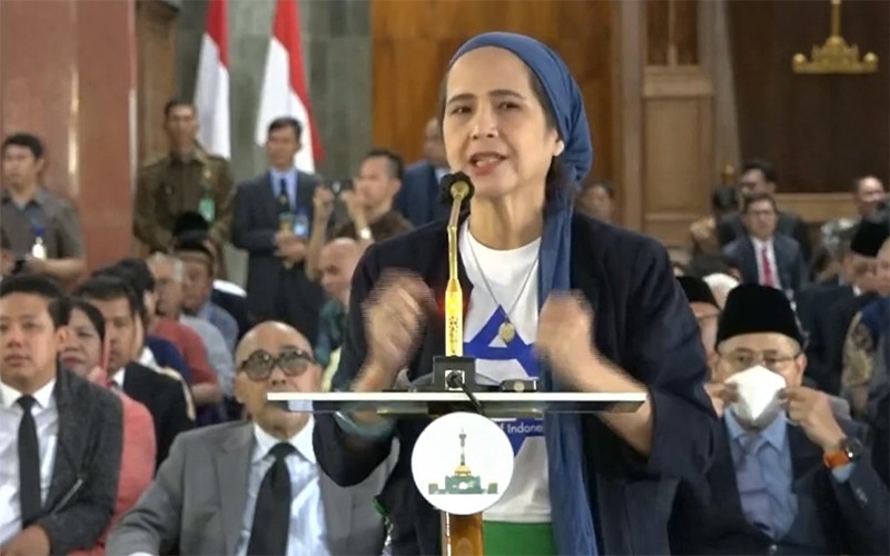 Foto-Foto Aktivis Pro Israel Pakai Baju Bintang Daud Ceramah di Ponpes Al Zaytun - Bagian 3