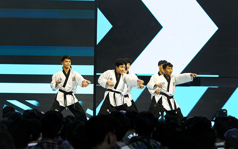 Adegan Berbahaya Grup Bela Diri Taekwondo N Lions saat Kontes Swara Bintang - Bagian 5