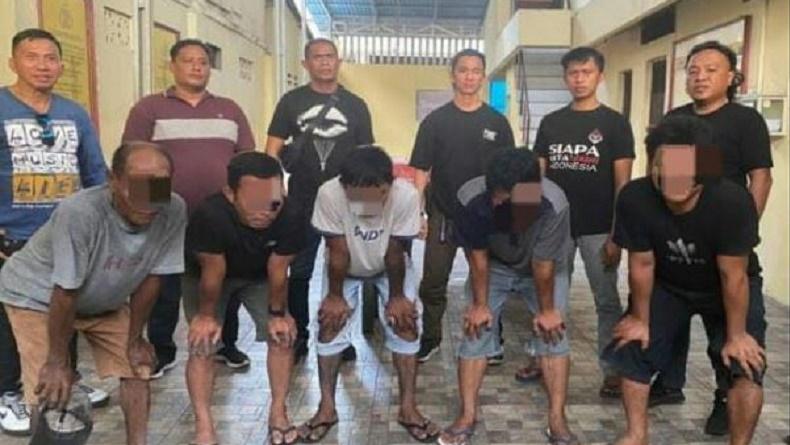 5 Bapak-Bapak Ditangkap Polisi, Keroyok Remaja yang Diteriaki Pencuri usai Kecelakaan