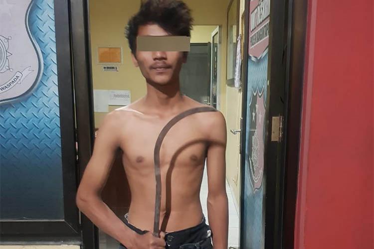 Diwarnai Kejar-Kejaran, Pemuda Klaten Ditangkap Warga Bantul Bawa Celurit