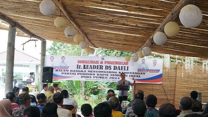 Bagikan KTA Berasuransi Partai Perindo dan Bangun Posko Relawan, Bacaleg DPR RI Leader Daeli Bidik Kemenangan