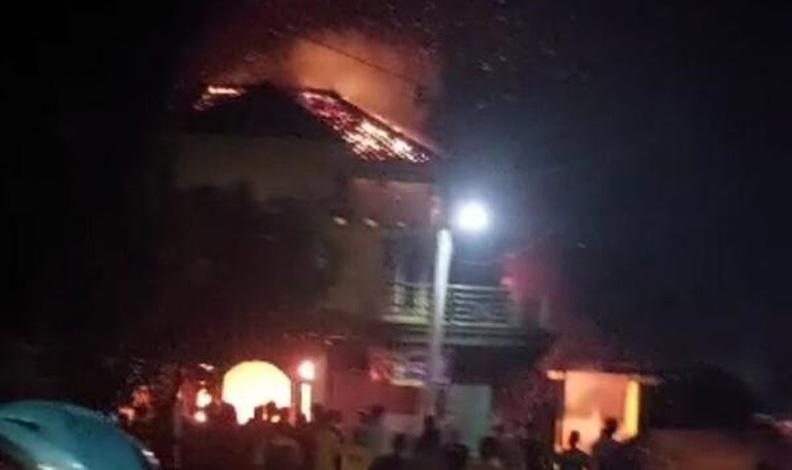 Toko Material di Sragen Ludes Terbakar, Kerugian Ditaksir Miliaran Rupiah
