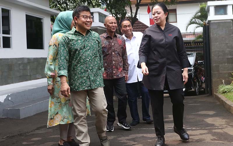 Senyum Cak Imin Sambut Mbak Puan di Widya Chandra - Bagian 3