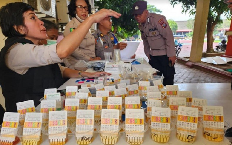 Program Prioritas Kapolda Sumut Seluruh Personel Dites Urine, Ini Hasilnya