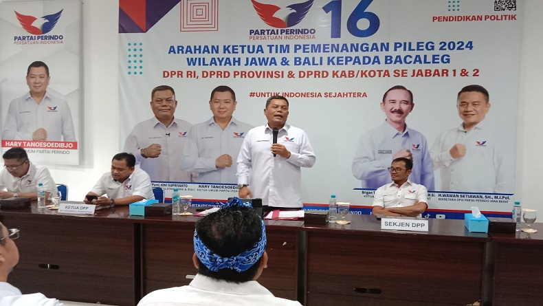 Kader Partai Perindo Jabar Ikuti Rapat Pemenangan, Bidik 10 Persen Suara 