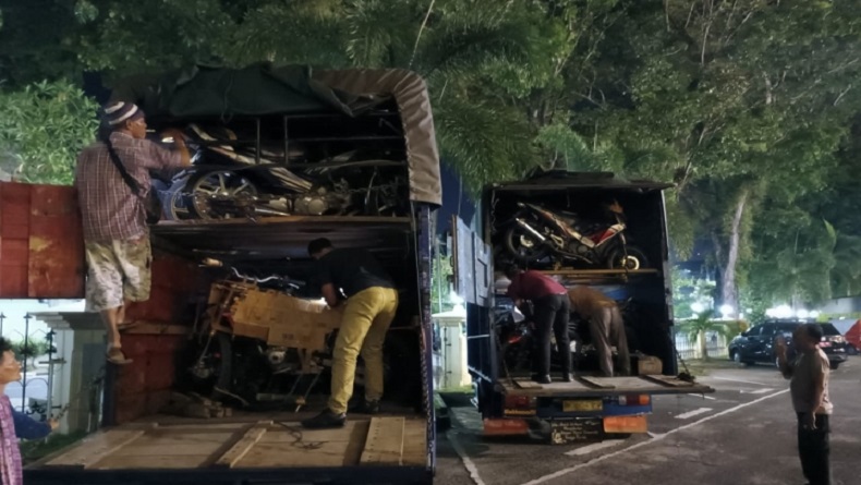 Puluhan Motor Bodong Asal Jakarta Diamankan di Jambi, hendak Dikirim ke Medan