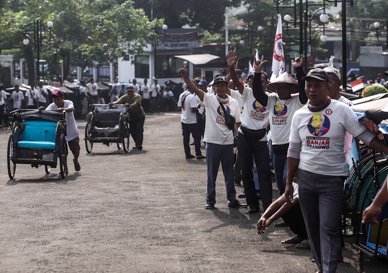 Ratusan Tukang Becak Kota Bogor Deklarasi Dukung Ganjar Pranowo - Bagian 5