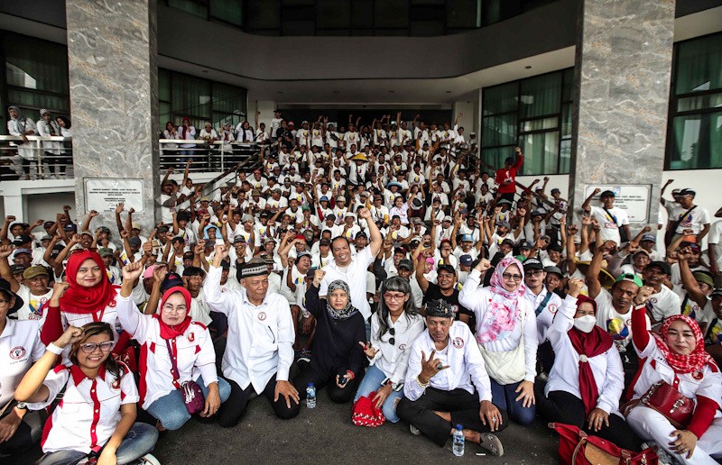 Ratusan Tukang Becak Kota Bogor Deklarasi Dukung Ganjar Pranowo - Bagian 6