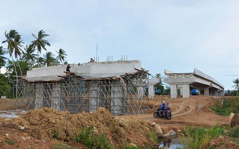 Progres Pembangunan 361 Km Jalan Tol Trans Sumatera Dalam Tahap Konstruksi