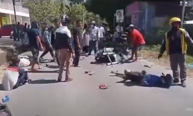 Kecelakaan Hari Ini di Gowa, 3 Motor Adu Banteng 2 Siswa SMP Kritis