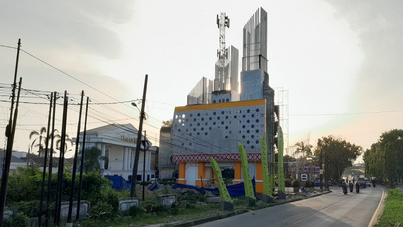 Sempat Viral, Gapura Batas Kota Medan Selesai Dibangun, Begini Penampakannya
