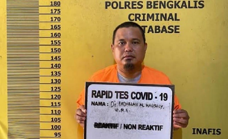 Tersangka Korupsi Dana Hibah, Eks Ketua KPU Bengkalis Langsung Ditahan