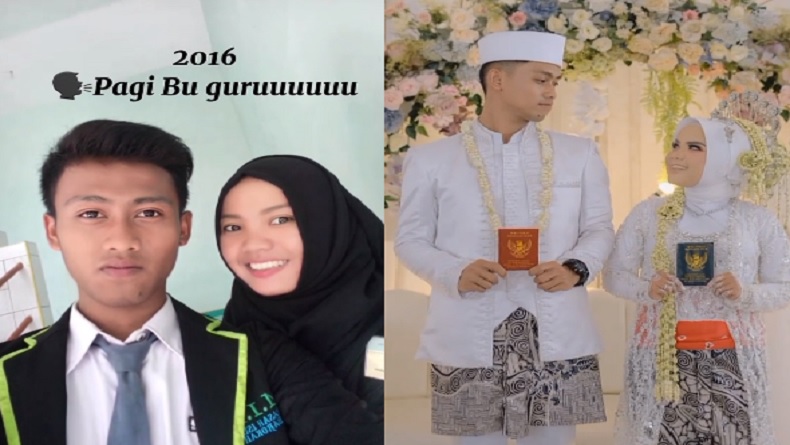 Viral Pernikahan Ibu Guru dan Sang Murid, Pengantin Wanita Menolak Tua