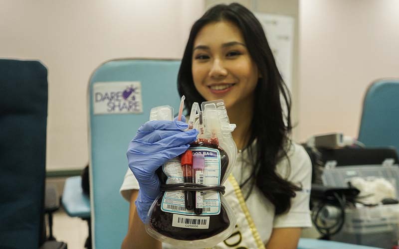 Miss Indonesia 2022 Audrey Vanessa Ikut Donor Darah di MNC Love Donation - Bagian 4