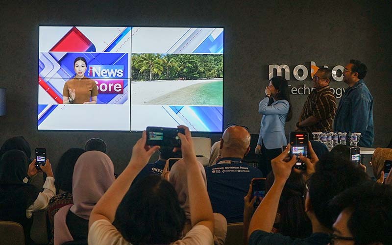 iNews Media Luncurkan Presenter Virtual, Wamen Angela Tanoesoedibjo Terkejut Jadi Anchor  - Bagian 2