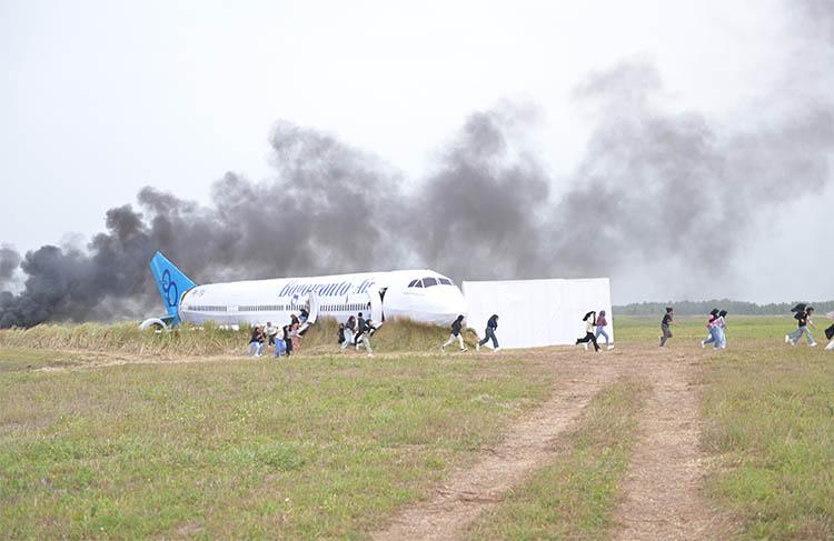 Simulasi Kecelakaan Pesawat di Bandara YIA Mencekam, Dibuat Mirip Kejadian Sebenarnya