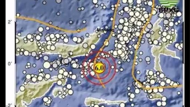 Gempa Bumi M6,0 di Boltim Terasa Kuat hingga Minahasa, Warga Panik Keluar Rumah