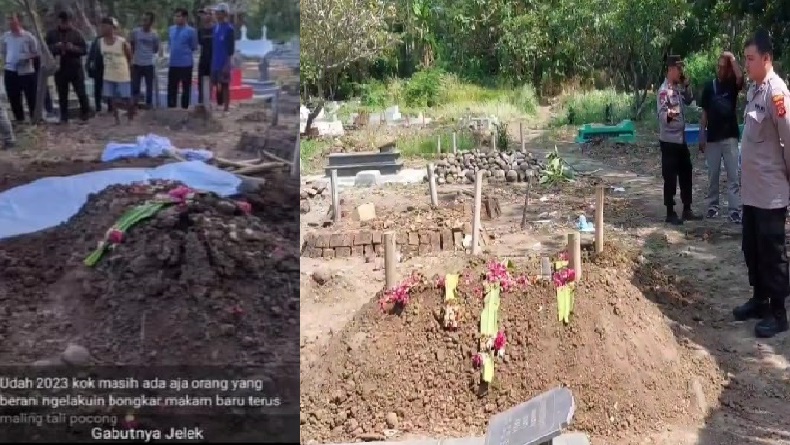 Heboh, Kuburan Perempuan di Cirebon Dibongkar OTK, Tali Pocong Raib Dicuri
