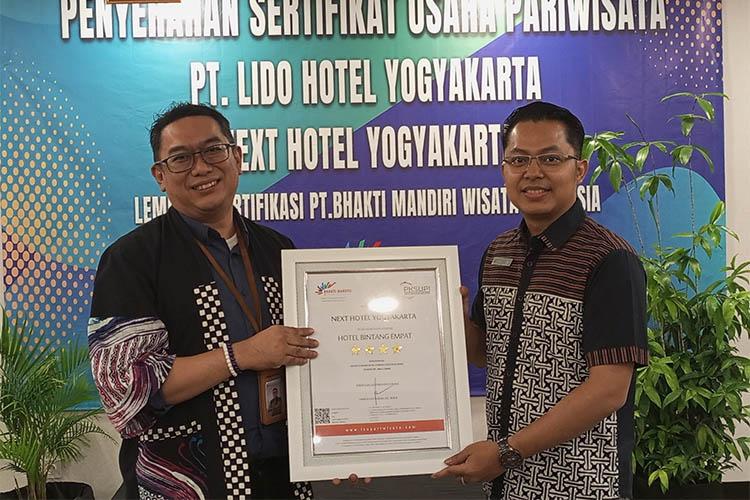 Sukses Jaga Kualitas Layanan Hotel Bintang 4, Next Hotel Yogyakarta Raih Apresiasi BMWI