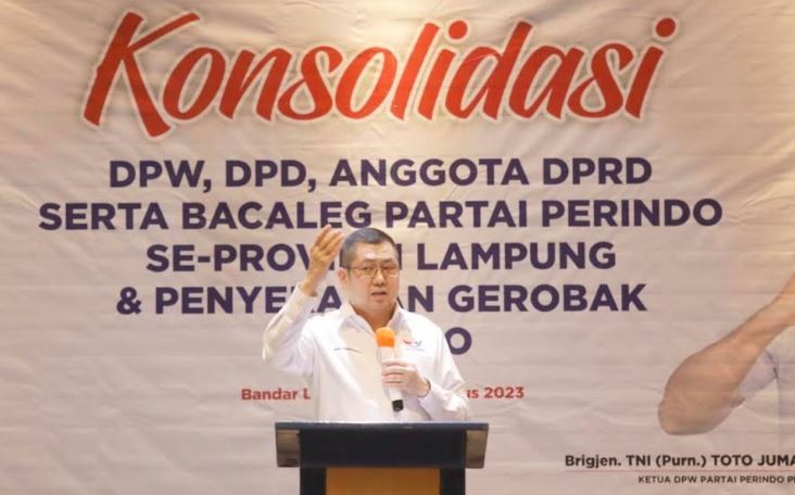 Konsolidasi di Lampung, HT: Kader dan Bacaleg Harus Kerja Keras Songsong Kemenangan Pemilu 2024