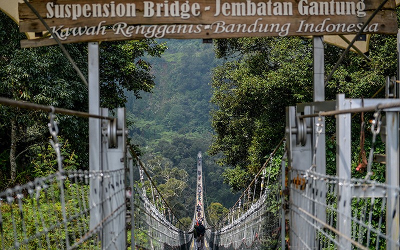 Ini Jembatan Gantung Terpanjang se-Asia Tenggara, Ada di Rancabali Bandung - Bagian 2