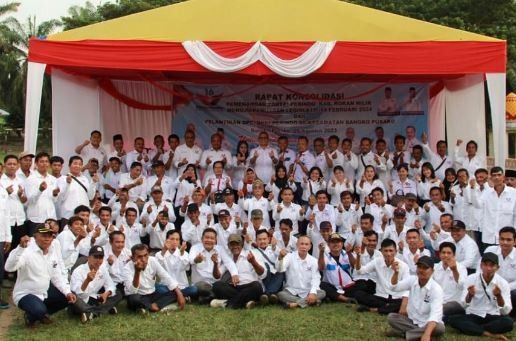 Jelang Pemilu 2024, DPW Partai Perindo Riau Kukuhkan Pengurus DPC dan 16 DPRt di Rohil