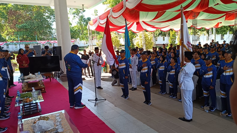 Bupati Bangka Barat Lepas Kontingen Porprov, Ada Bonus Puluhan Juta bagi Atlet Berprestasi