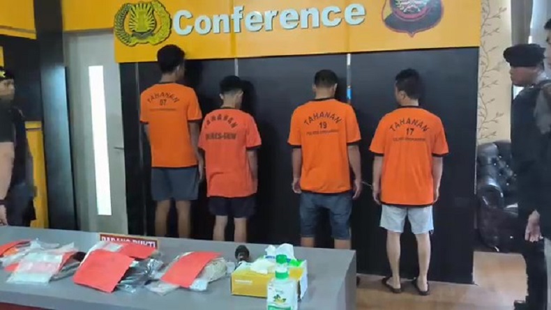 Edarkan Sabu ke Pelajar, 4 Pria di Singkawang Kalbar Terancam Hukuman Berat