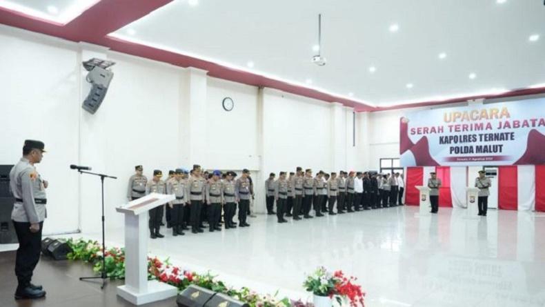 Sertijab Kapolres Ternate, AKBP Niko Irawan Gantikan AKBP Andik Purnomo Sigit