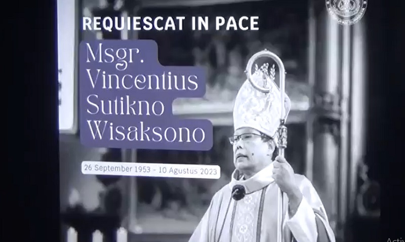 Berita Duka, Uskup Surabaya Vincentius Sutikno Wicaksono Meninggal Dunia 