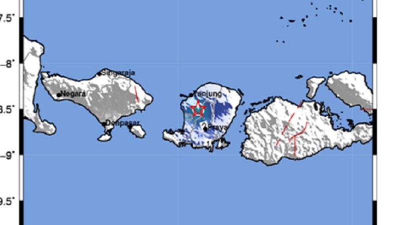 Gempa Lombok M4,1 Tak Berpotensi Tsunami, Ini Daerah yang Rasakan Getaran
