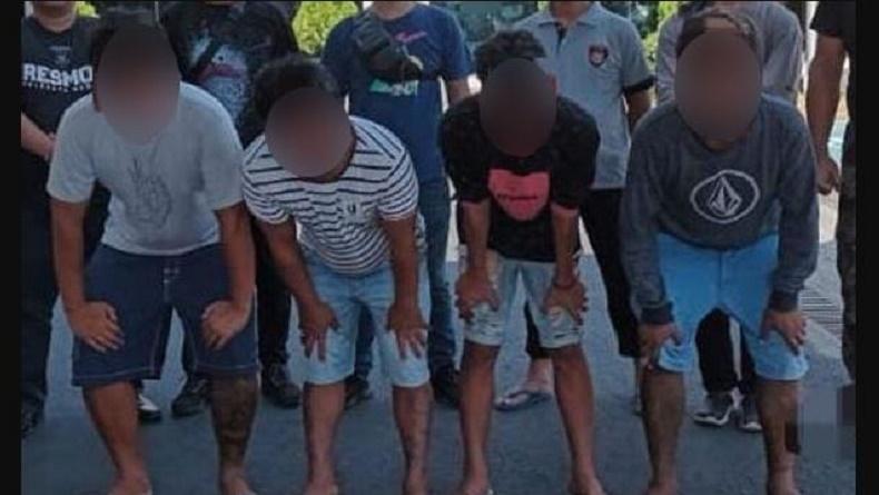 title Peras Kapten Kapal Bawa Wisatawan ke Bunaken, 4 Pria Ini Ditangkap Polisi Peras Kapten Kapal Bawa Wisatawan ke Bunaken, 4 Pria Ini Ditangkap Polisi