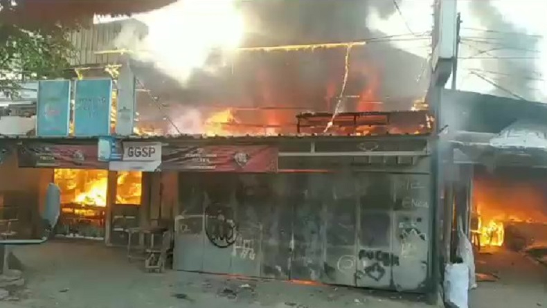 Kebakaran Hebat di Sumedang, Bengkel dan 2 Unit Mobil Ludes