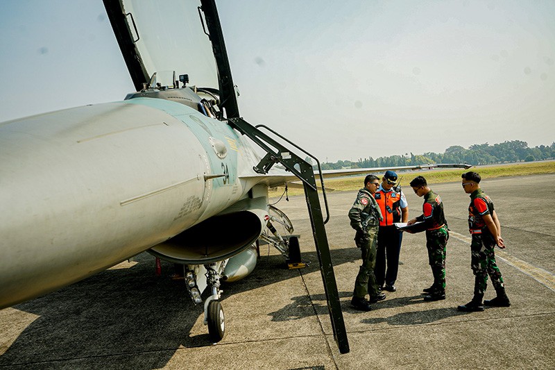 Melihat Persiapan Penerbang Pesawat Tempur TNI AU Jelang Flypass HUT ke-78 RI  - Bagian 6