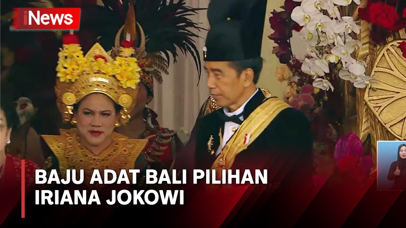 Iriana Jokowi Kenakan Baju Adat Bali Tari Legong di Upacara HUT RI Ke-78