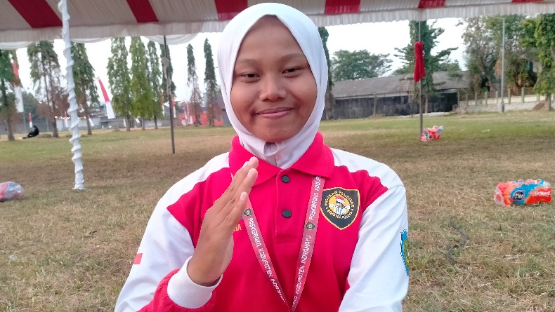 Cerita Perjuangan Mala Anak TKW Terpilih Jadi Anggota Paskibra Indramayu