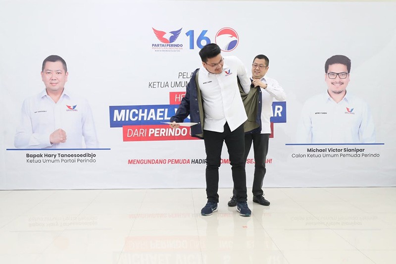 Dilantik Jadi Ketum Pemuda Perindo, Michael Sianipar: Sudah Saatnya Pemuda Bergerak - Bagian 1