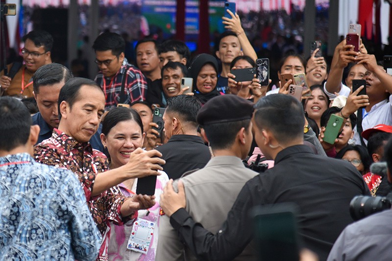 Presiden Jokowi Hadiri Pengukuhan Gerakan Angkatan Muda Kristen Indonesia - Bagian 1